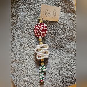 Christopher Radko "Mint Candy Drop" Dangling  Christmas Ornament